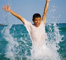 beach fun in he sea